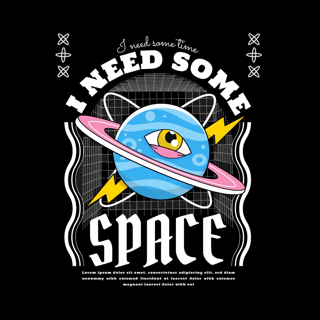 Áo thun đen High Up in hình Space co dãn thấm hút mồ hôi 40-100kg form rộng Basetee Unisex