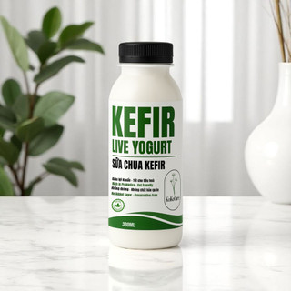 Sữa Chua Kefir Yogurt KOKOCARE 330ml – Lên Men Tự Nhiên, Sữa Bò Tươi, Không Đường, Tốt Cho Tiêu Hóa