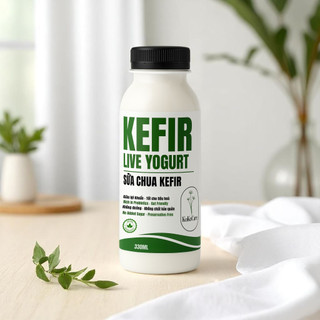 Sữa Chua Kefir Yogurt KOKOCARE 330ml – Lên Men Tự Nhiên, Sữa Bò Tươi, Không Đường, Tốt Cho Tiêu Hóa