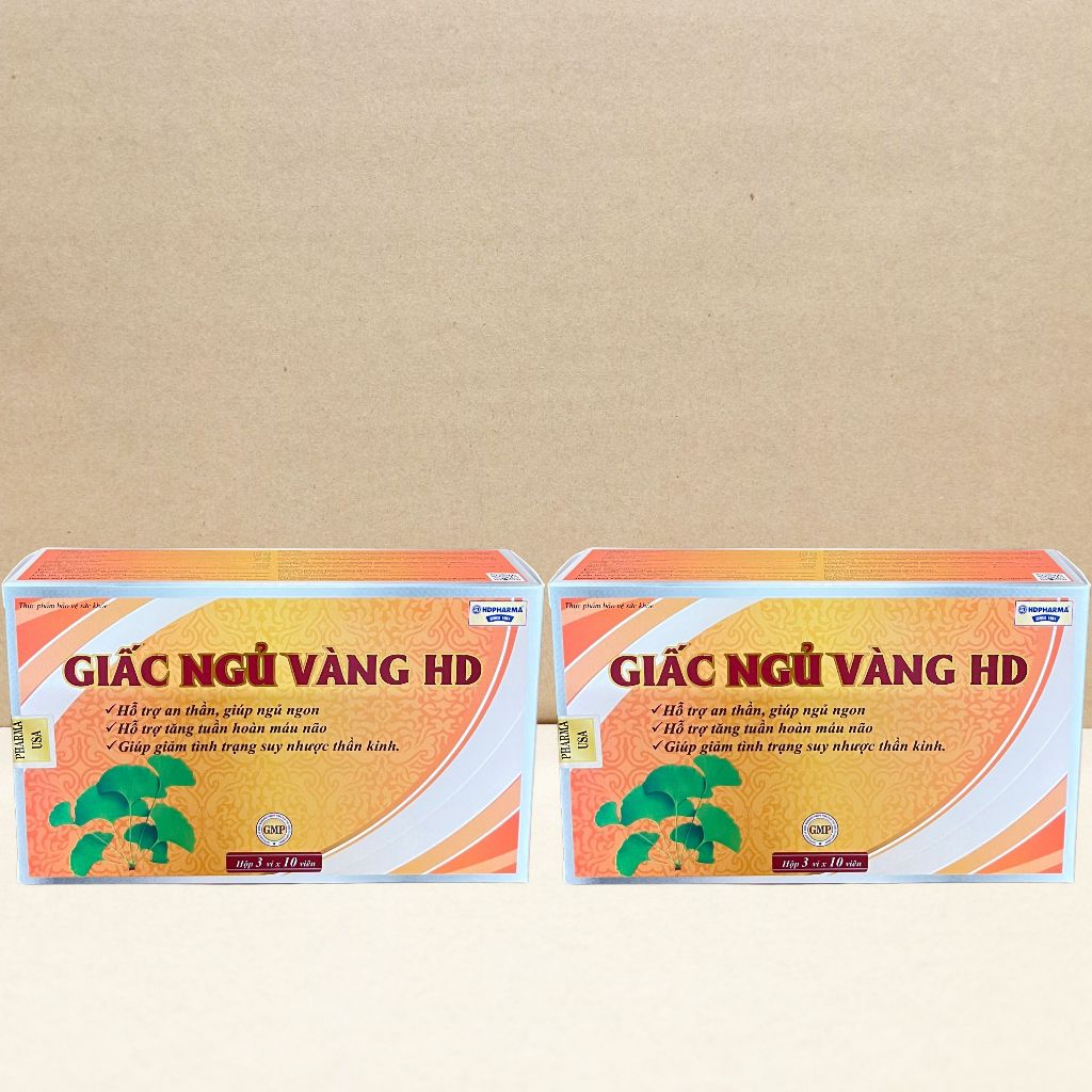 Combo 2 Hộp Giấc Ngủ Vàng HD Cam - Rostex - Hải Dương - Vitamin Chữa Lành