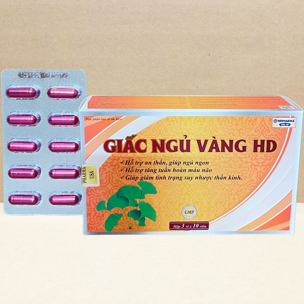 Combo 5 Hộp Giấc Ngủ Vàng HD Cam - Rostex - Hải Dương - Vitamin Chữa Lành