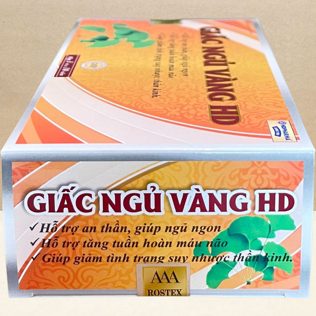 Combo 5 Hộp Giấc Ngủ Vàng HD Cam - Rostex - Hải Dương - Vitamin Chữa Lành