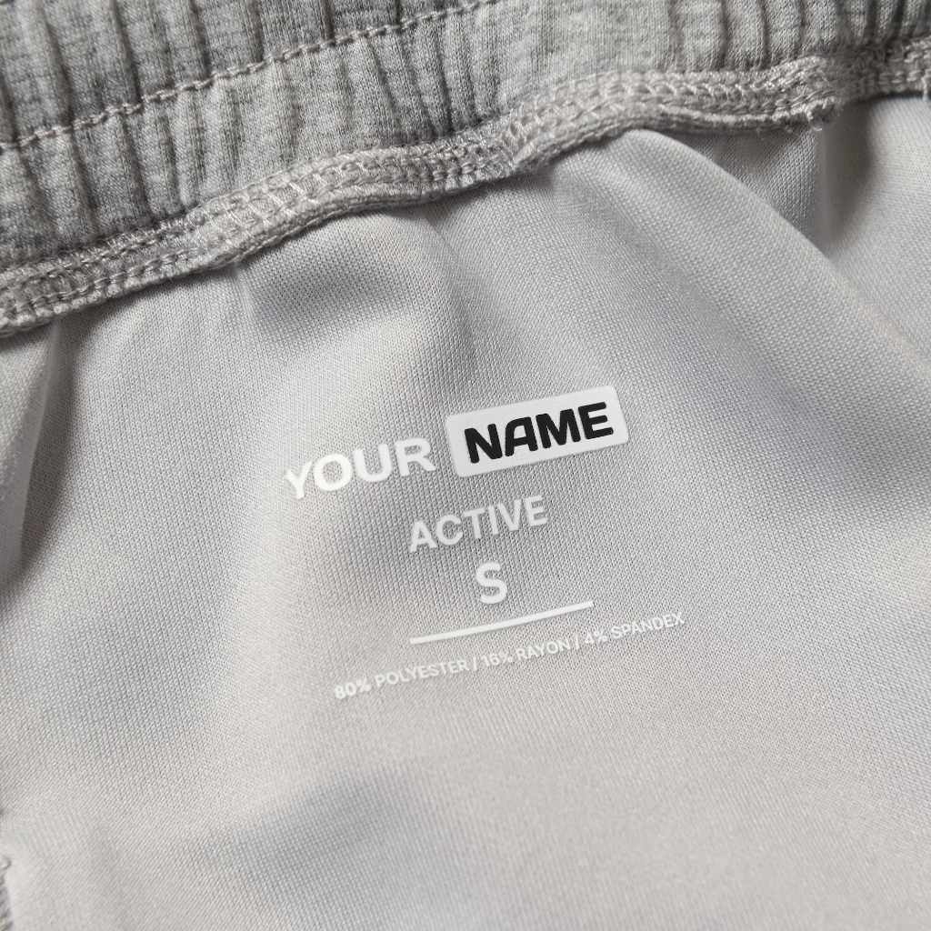 Quần Đùi Thể Thao YOURNAME Active 3 Túi Tiện Lợi Có Dây Kéo - Vải Thun Poly-Rayon Co Giãn, Mềm Mịn