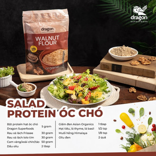 Bột óc chó 51% protein 200g Dragon Superfoods Walnut flour
