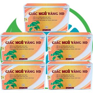 Combo 5 Hộp Giấc Ngủ Vàng HD Cam - Rostex - Hải Dương - Vitamin Phục Hồi