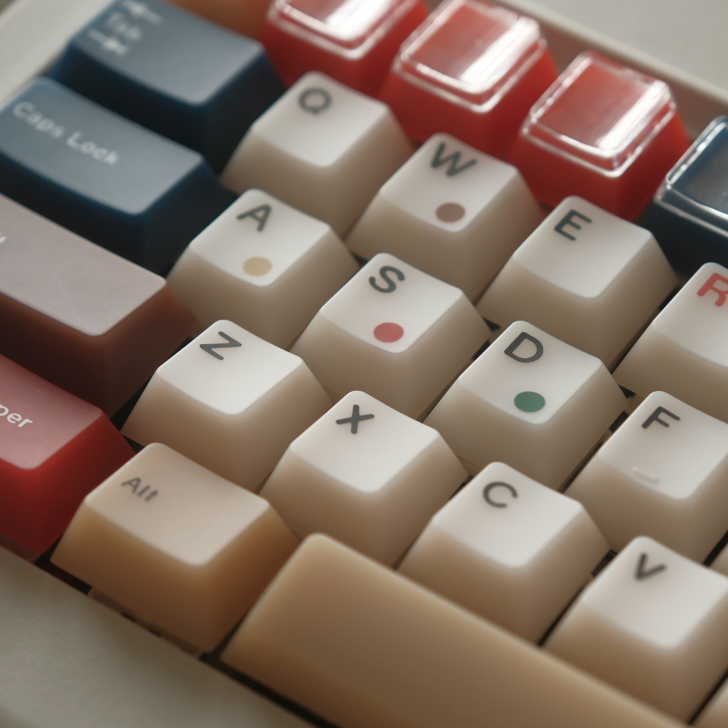 Keycap Mixed Light Retro PC | Xuyên Led | Nhựa Jade PC | BigBuy360 - bigbuy360.vn