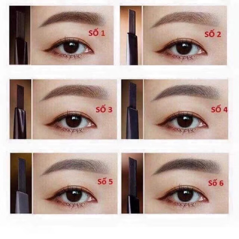 Chì Kẻ Mày Xéo Tự Nhiên Định Hình Dáng Mày - Dễ Kẻ, Lên Màu Chuẩn, Nhiều Mã Màu