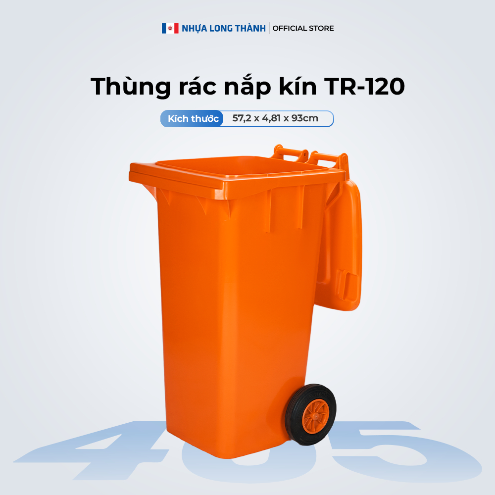 Thùng rác công nghiệp NHỰA LONG THÀNH 120 Lít