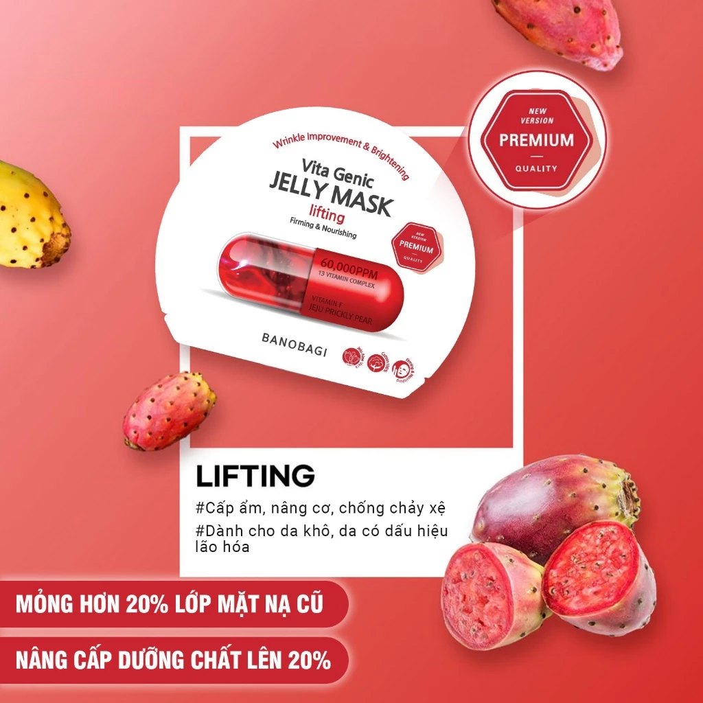 COMBO 10 Miếng Mặt Nạ BANOBAGI PREMIUM Thế Hệ Mới, Dưỡng Da Chuyên Sâu Dành Cho Mọi Loại Da 30ml