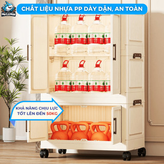 Tủ Nhựa Gấp Gọn Có Ngăn Treo, Tủ Nhựa Đa Năng Mẫu Mới 2026 Lắp Ráp Dễ Dàng, Nhựa PP Cao Cấp - HC13