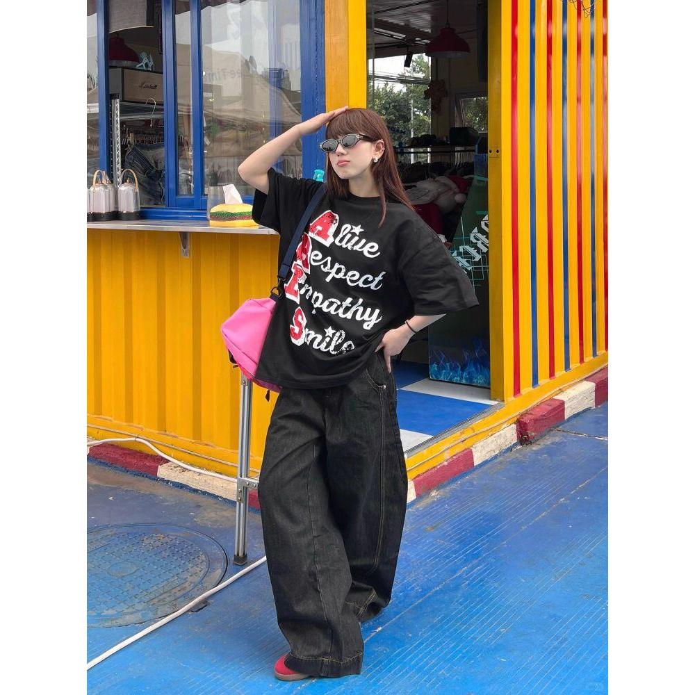 Áo thun BLACKDOKI-ARES LOGO , áo phông basic 260gsm cotton form rộng tay lỡ nam nữ cổ tròn Menswear Womenwear