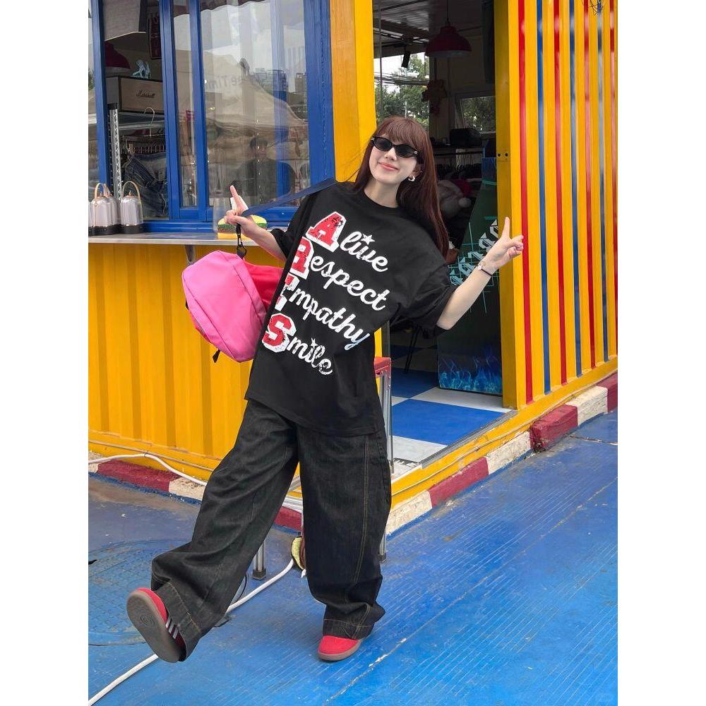 Áo thun BLACKDOKI-ARES LOGO , áo phông basic 260gsm cotton form rộng tay lỡ nam nữ cổ tròn Menswear Womenwear