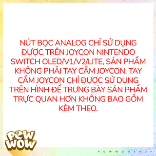 OLED/V1/V2/Lite Set Bộ 2 Bọc Nút Bọc Analog Joycon Dành Cho Máy Game Nintendo Switch Mẫu Anime Manga Game 2 Dễ Thương