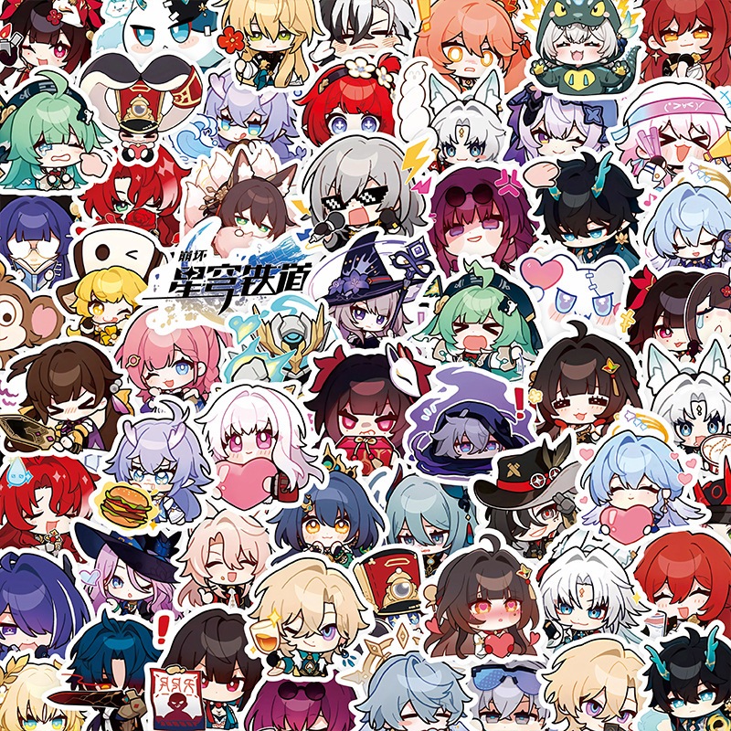 SẴN Set 100 hình dán Honkai Star Rail miếng sticker trang trí anime DIY ...