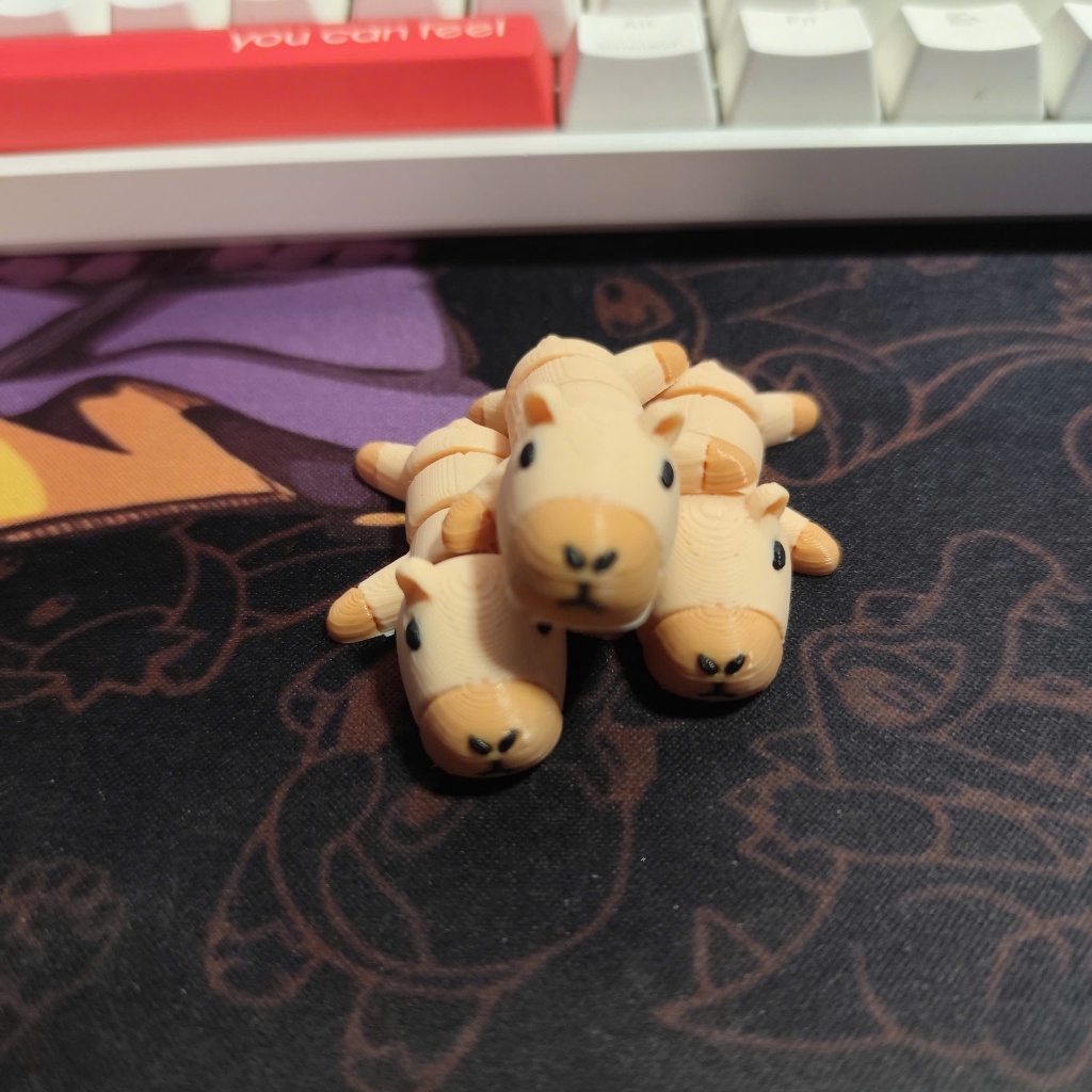 Đồ Chơi Móc Khoá in 3D - Capybara Mini Dễ Thương