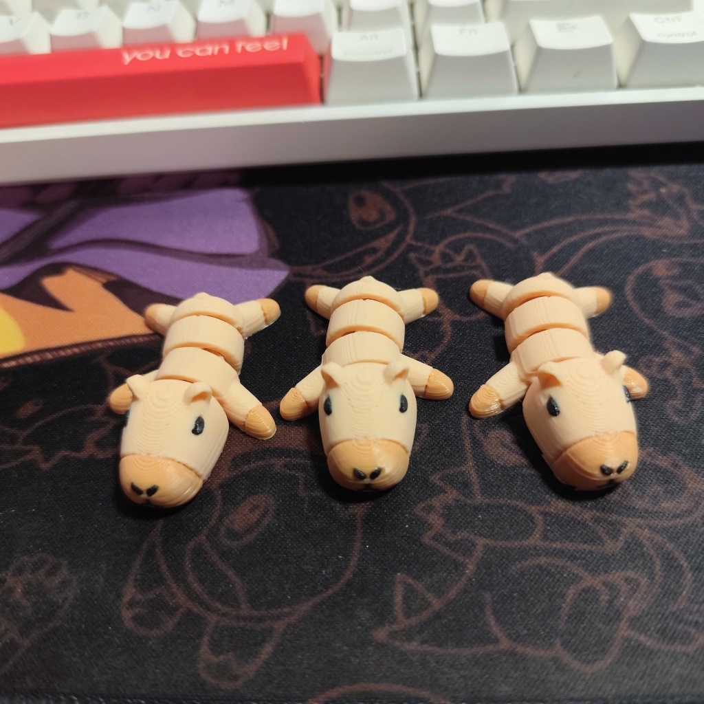 Đồ Chơi Móc Khoá in 3D - Capybara Mini Dễ Thương