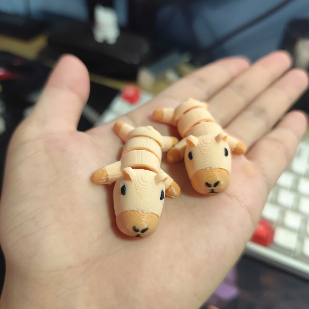 Đồ Chơi Móc Khoá in 3D - Capybara Mini Dễ Thương