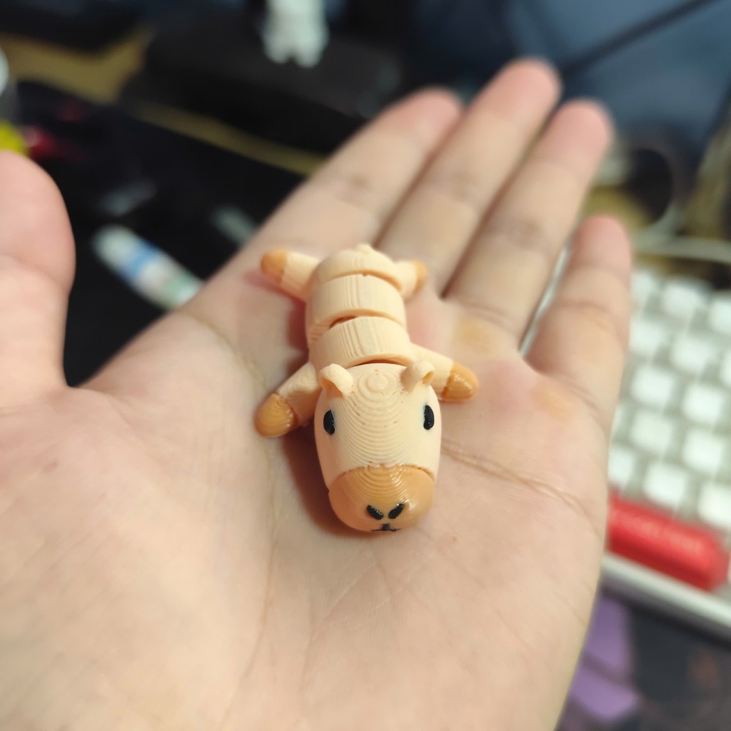 Đồ Chơi Móc Khoá in 3D - Capybara Mini Dễ Thương