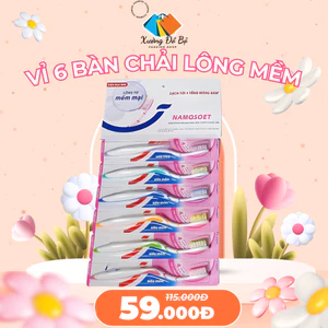Vỉ 6 bàn chải đánh răng P/s