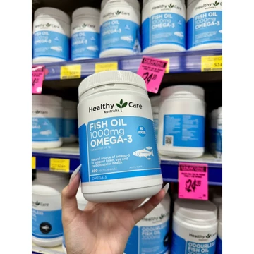 (date 2027) Dầu Cá Tự Nhiên Fish Oil Healthy Care Omega 3 1000mg 400 viên (Dầu Cá HC)