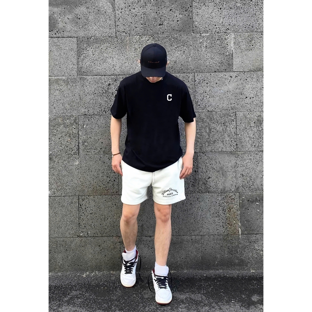 Áo thun đen Cabrera 24 100% cotton co giãn thấm hút mồ hôi 40-100kg form rộng Basetee Unisex