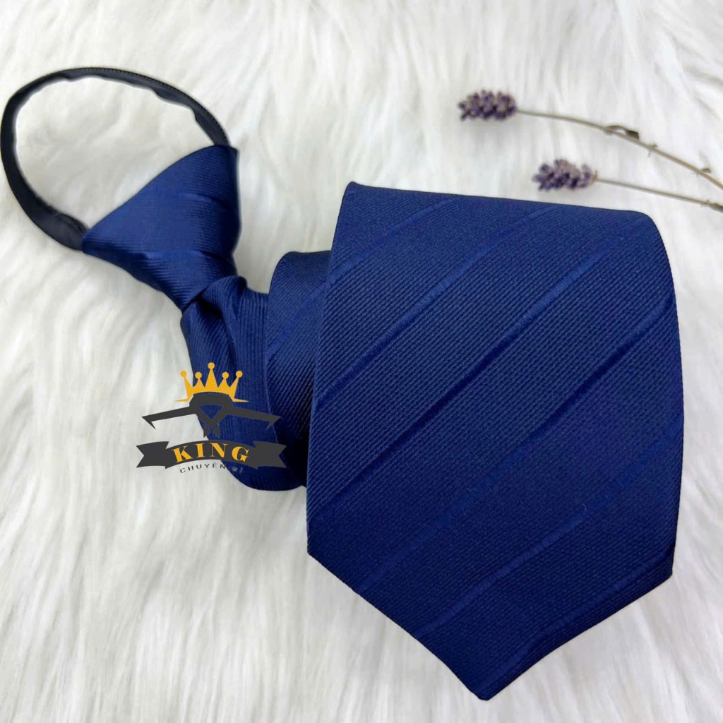 Cà vạt nam KING caravat thắt sẵn 8cm công sở giá rẻ cavat chú rể ...