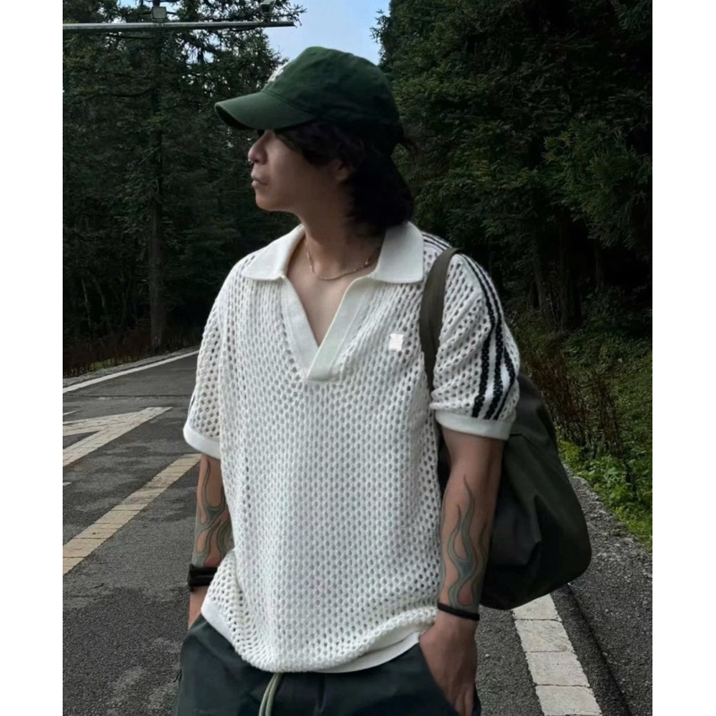 ⚡️[Hight Quality] Full Bộ Quần / Áo Polo Len 1adia X C1ot Black And White - Điểm Nhấn Lỗ Cao Cấp Phối Logo Thêu Nam Nữ