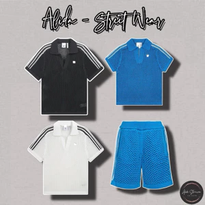 ⚡️[Hight Quality] Full Bộ Quần / Áo Polo Len 1adia X C1ot Black And White - Điểm Nhấn Lỗ Cao Cấp Phối Logo Thêu Nam Nữ