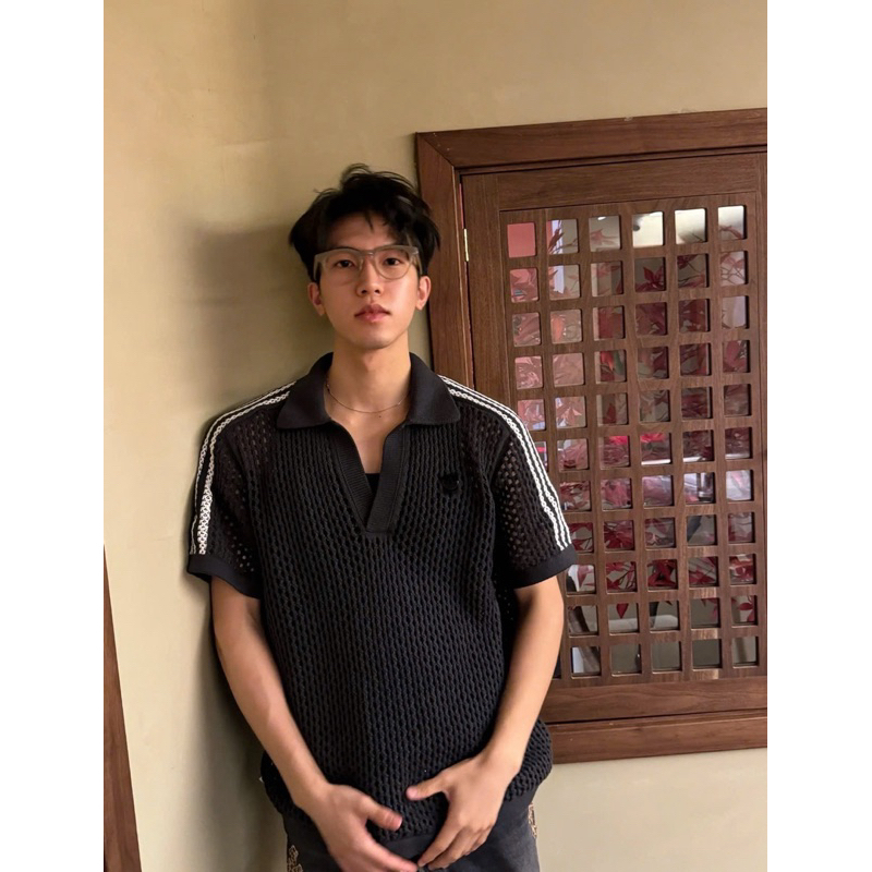 ⚡️[Hight Quality] Full Bộ Quần / Áo Polo Len 1adia X C1ot Black And White - Điểm Nhấn Lỗ Cao Cấp Phối Logo Thêu Nam Nữ
