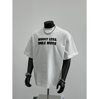 Áo Thun Nam Chepol Cao Cấp, In Chữ Worry Less , Áo Phông Nam Chất Cotton, Co Giãn, 2 Chiều, Có Bigsize 120kg - CP_13492