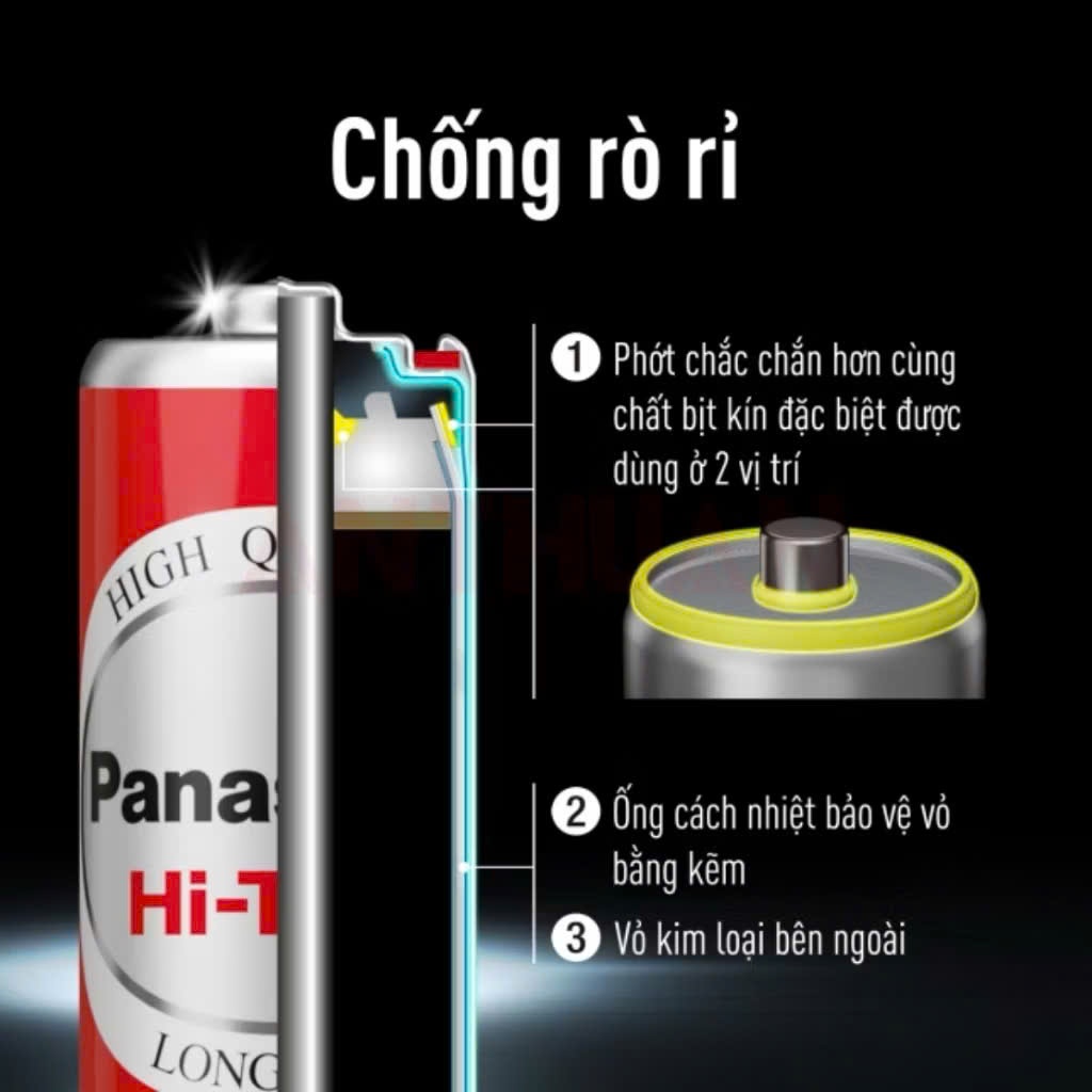 Product image Hộp 60 viên pin AA Panasonic R6DT-4S Pin 2A Tiểu đỏ 1.5V hàng chính hãng chất lượng cao. 1