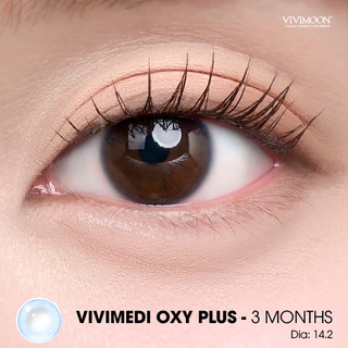 Kính áp tròng cận trong suốt 3 tháng không giãn chống ánh sáng xanh chất liệu cao cấp Vivimoon (Giá 01 chiếc)