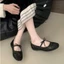 Giày bệt nữ ren nơ tiểu thư nhẹ nhàng, gọn chân đế siêu êm Mã 076