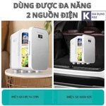 Tủ Lạnh Mini 12L KDZ Đựng Mỹ Phẩm Trữ Đồ Uống Trên Ô Tô, Tủ Lạnh Mỹ Phẩm Có Gương Điều Chỉnh Nhiệt Độ Trữ Sữa Cho Bé — ảnh 3