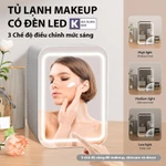Tủ Lạnh Mini 12L KDZ Đựng Mỹ Phẩm Trữ Đồ Uống Trên Ô Tô, Tủ Lạnh Mỹ Phẩm Có Gương Điều Chỉnh Nhiệt Độ Trữ Sữa Cho Bé — ảnh 1
