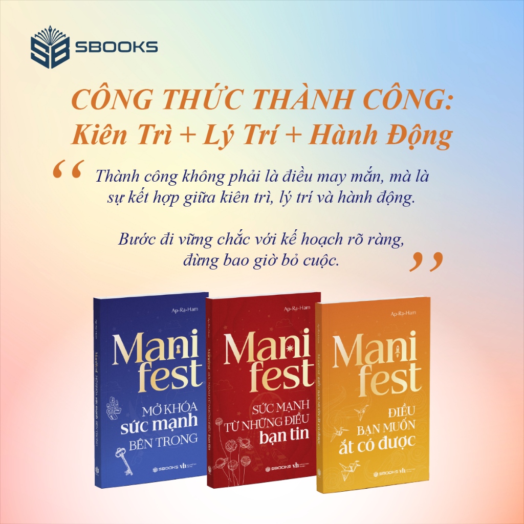 Sách Combo 3 Cuốn Manifest - SBOOKS