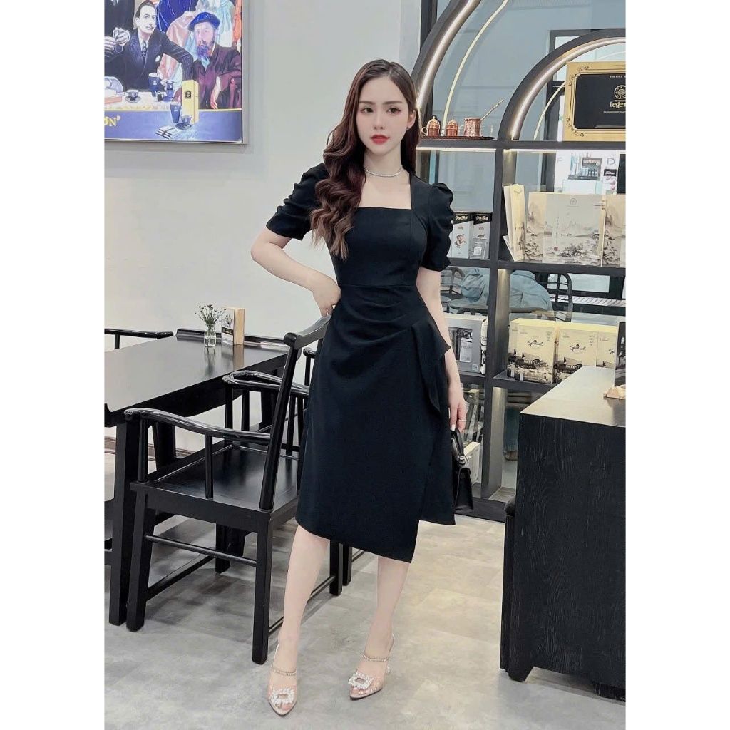 Đầm Nữ BODY Suông Nhúng Eo Cực Xinh Sang Chảnh Tôn Dáng Các Chị Em