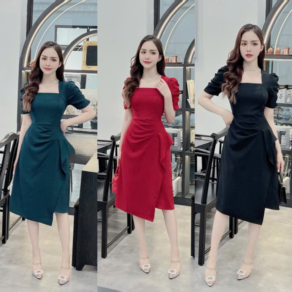 Đầm Nữ BODY Suông Nhúng Eo Cực Xinh Sang Chảnh Tôn Dáng Các Chị Em