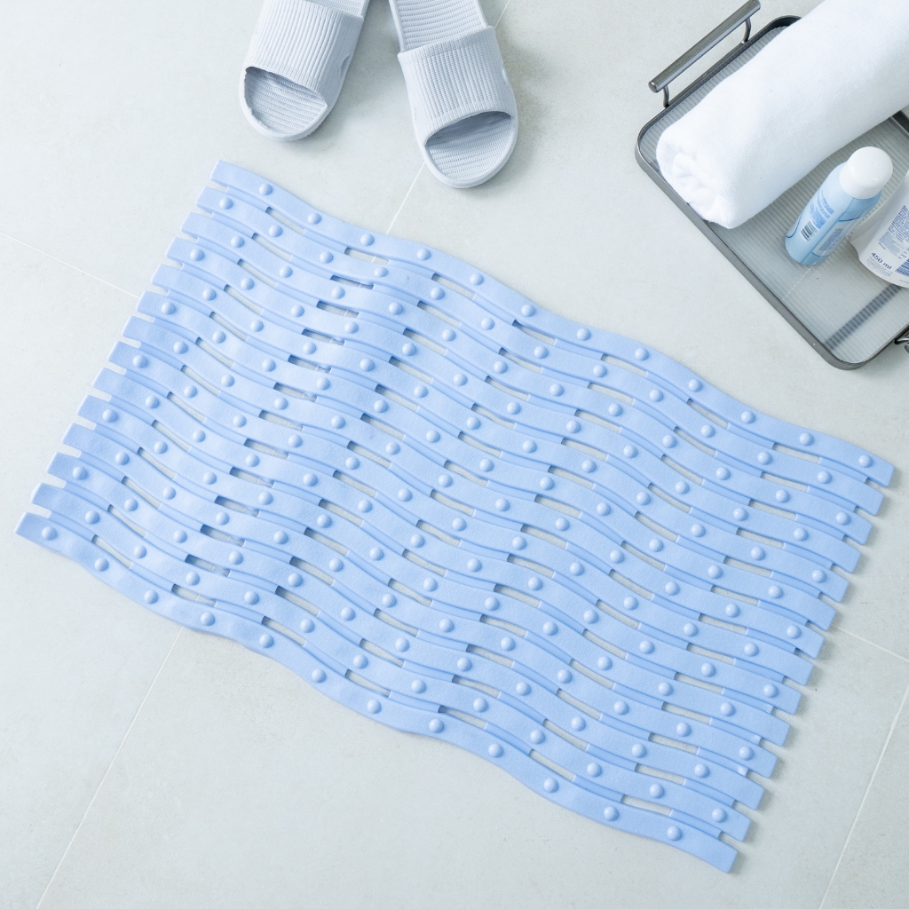 Thảm Lót Nhà Tắm PVC Chống Trơn Trượt Có Rãnh Thoát Nước