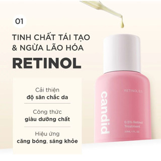 (Hàng Công Ty) Tinh Chất Chống Lão Hóa Retinol Candid 0.3% 0.5% 1% Treatment Giảm Nếp Nhăn Cải Thiện Da MẫuThử Duduhouse