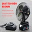 Quạt dùng pin BOSHUN BS-Q08, 2 Cấp Độ Gió, Lồng quạt 8inch, Sử Dụng Liên Tục 6 Tiếng