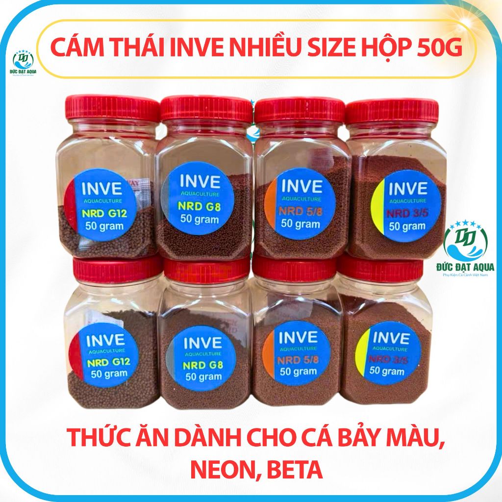 Cám thái Inve 3/5-5/8-G8-G12 Thức Ăn Cho các loại Cá Cảnh thuỷ sinh ,cá bảy màu,betta 2
