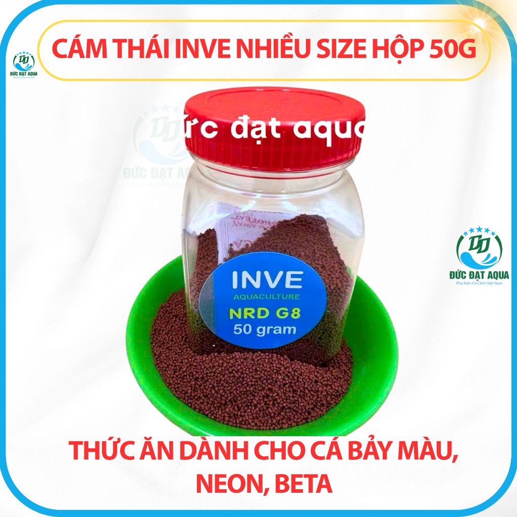 Cám thái Inve 3/5-5/8-G8-G12 Thức Ăn Cho các loại Cá Cảnh thuỷ sinh ,cá bảy màu,betta 8