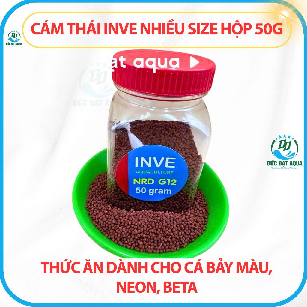Cám thái Inve 3/5-5/8-G8-G12 Thức Ăn Cho các loại Cá Cảnh thuỷ sinh ,cá bảy màu,betta 5