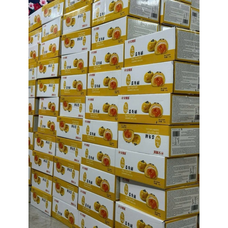 THÙNG 1KG BÁNH TRỨNG CHẢY ĐÀI LOAN EGG-YOLK SIÊU HOT