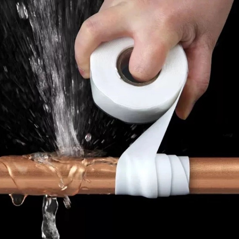 Băng Keo Sửa Chữa Silicon Chống Thấm Nước Có Độ Bám Dính Cao Để Niêm Phong Ống, Giải Pháp Sợi Tự Dính