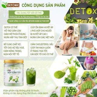 Bột cần tây nguyên chất DETONIC bổ sung chất xơ, uống đẹp da giảm mụn, tốt cho hệ tiêu hoá, hỗ trợ giảm cân giữ dáng