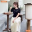 Đầm thiết kế BEMINE cổ tròn đính đá dáng xòe phù hợp đi tiệc-MT10801