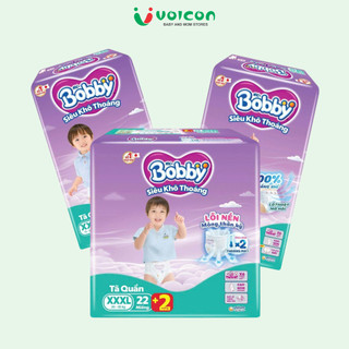 Tã /Bỉm Bobby siêu mỏng nhẹ ,thoáng khí gấp 2 lần giúp giảm nhiệt bên trong - Giao bao bì ngẫu nhiên