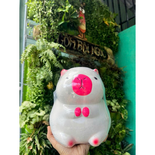 Heo Đất Capybara Tiết Kiệm Nhiều Màu Siêu Xinh - Gốm Thủ Công Lái Thiêu